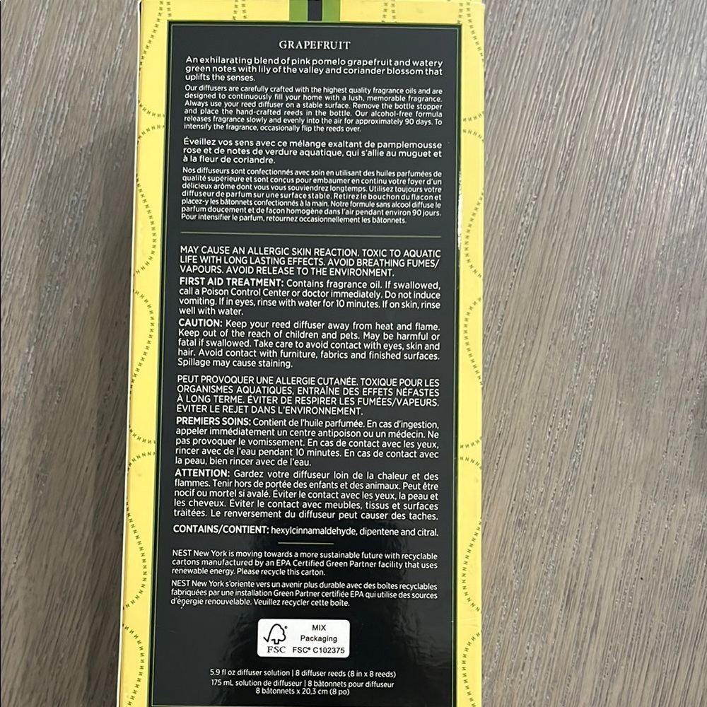 NEST Reed Diffuser Grapefruit - Picture 4 of 6